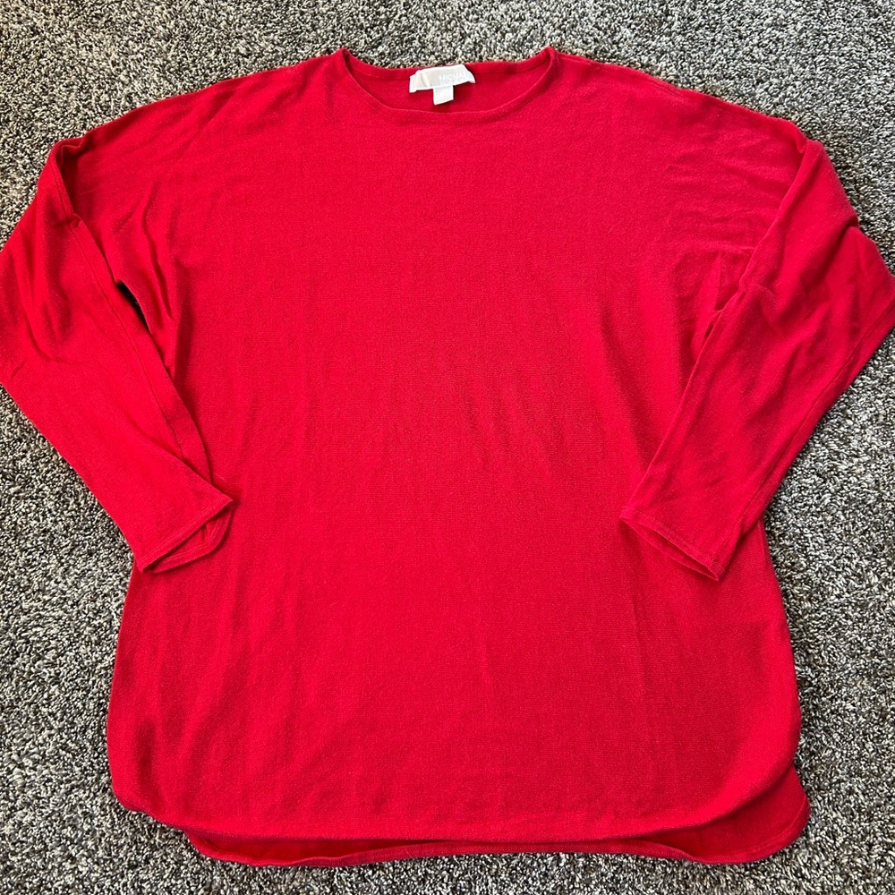 Michael Kors Women’s Red Long Sleeve Sweater